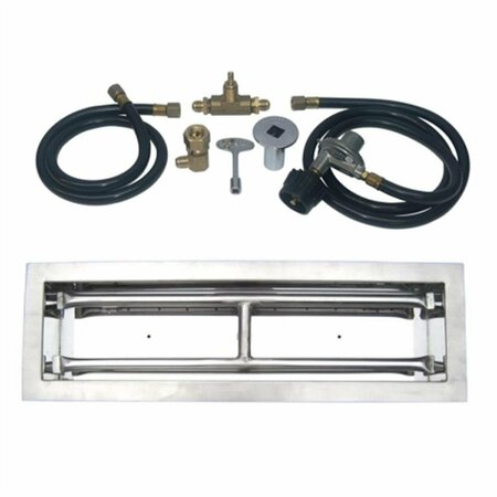 SLEEP EZ 24 in. Stainless Steel Drop-In Rectangular Burner Kit - Liquid Propane SL3730147